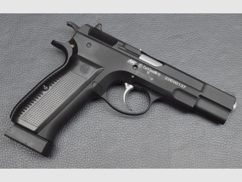 ASG CZ75 Ceska Zbrojovka CO2 Luftpistole 4,5mm BB Vollmetall schwarz, gebraucht, sehr gut