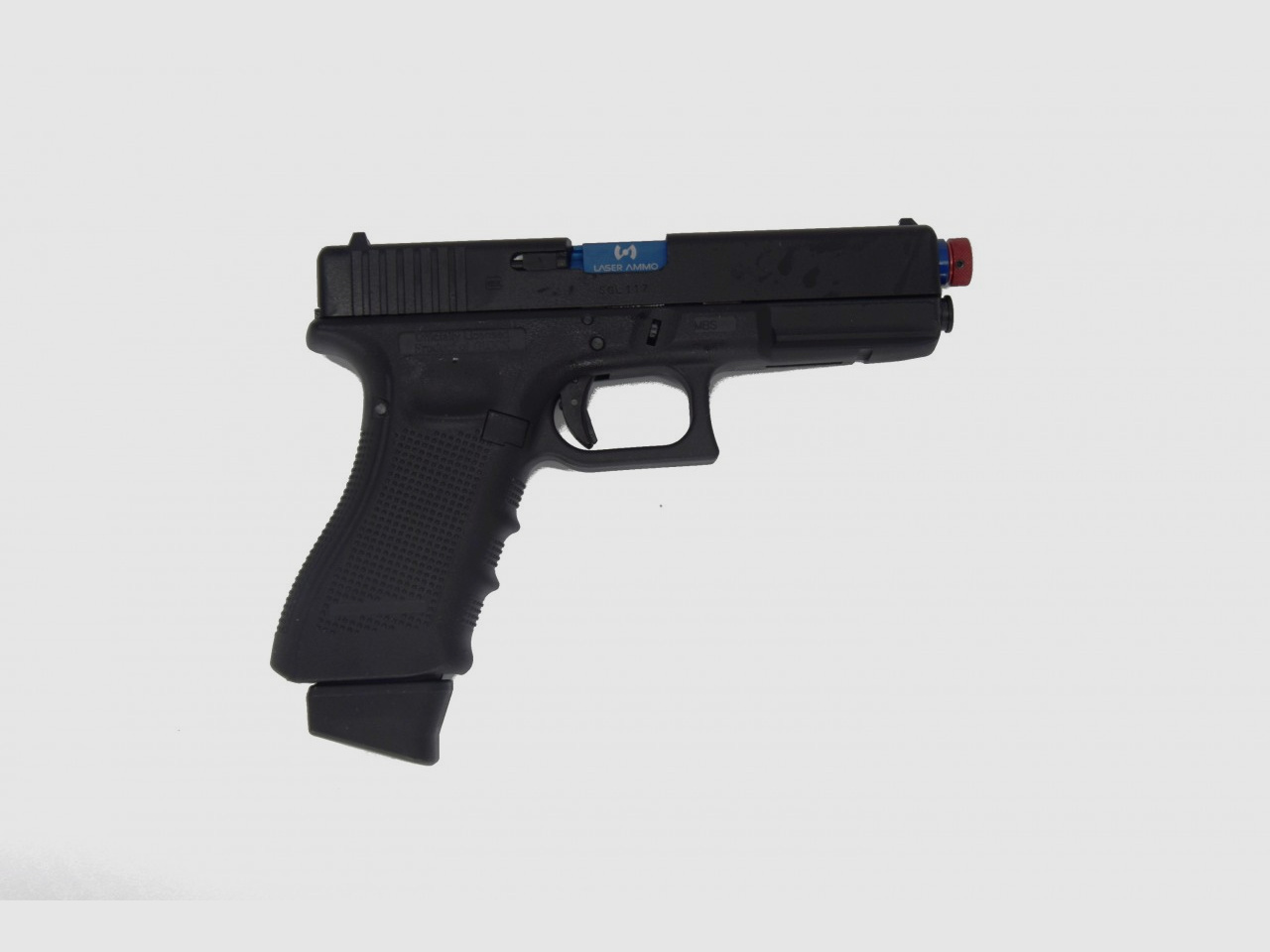 LASER AMMO - Umarex Glock 17 GBB mit R.E.A.L. Kit Green Gas