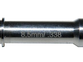 1 x BALLISTOL PATCH / JAGD Adapter Ø 8,5MM .338 Aluminium speziell für Mikrofaser-Patches M5 Außen