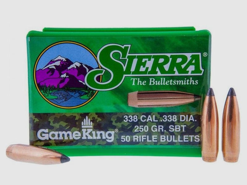 Sierra Proiettili Calibro .338 / 8,5mm SBT Gameking Spitzer in 250 Grain