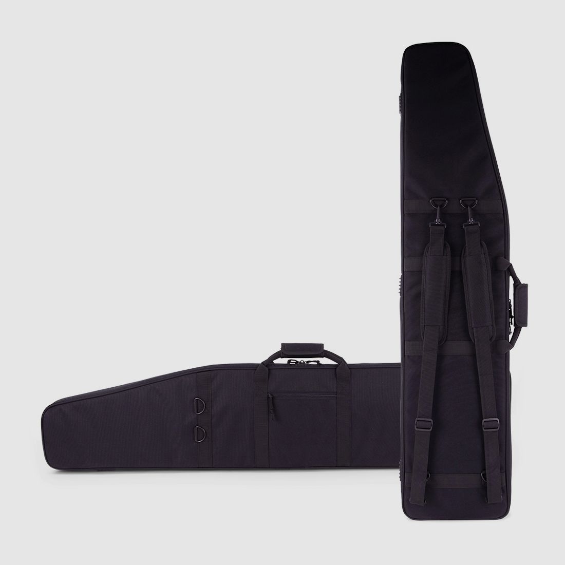 Winter Waffentasche 130 cm – 1000D (laut Grafik), abschließbar, Rucksackgurte (Night) – JM-W5-RIFLE