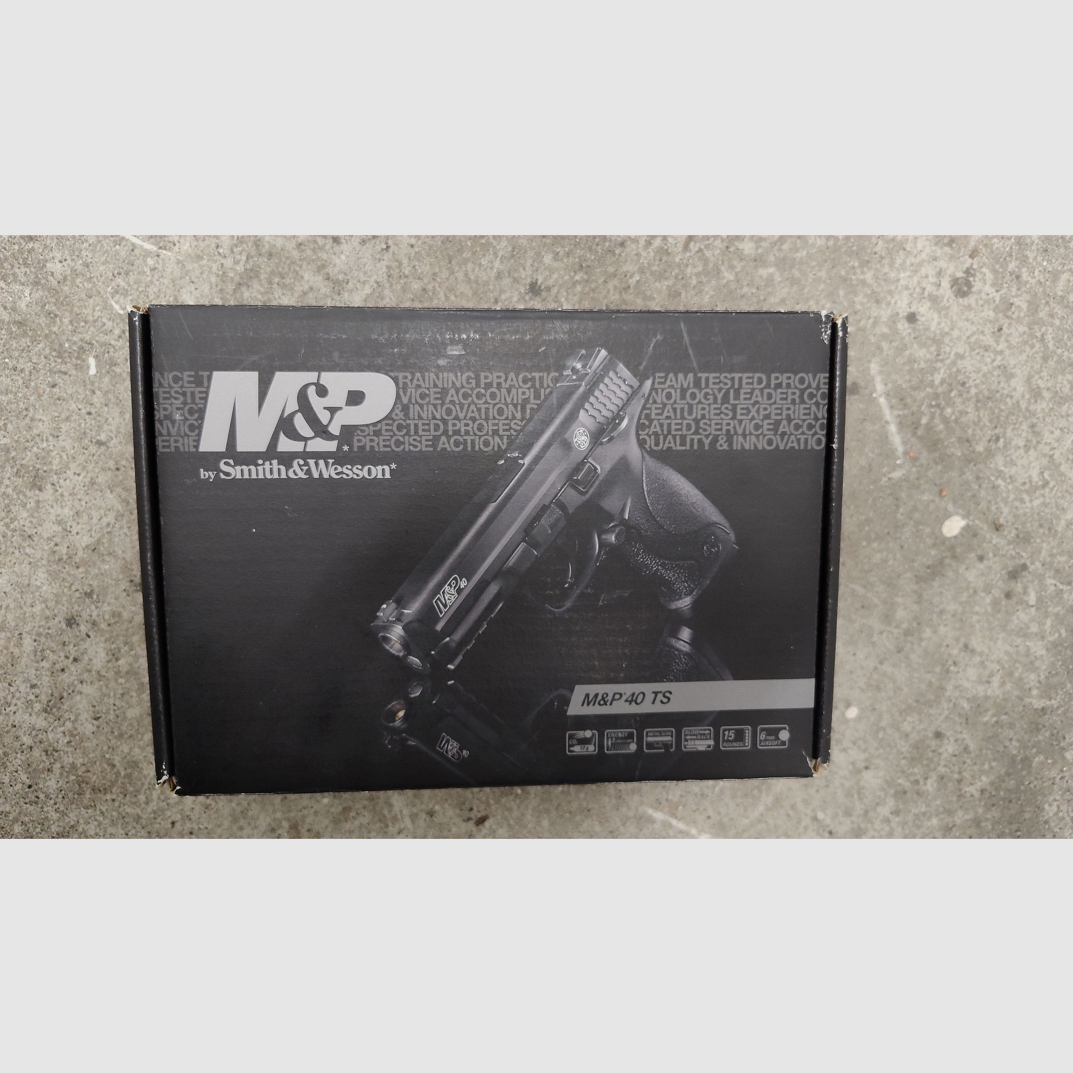 Smith&Wesson M&P 40 TS Blowback SCHWARZ, CO2 Airsoft 6mm BB