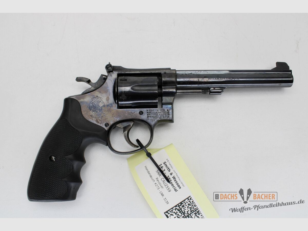 Revolver S&W Smith & Wesson Mod 14-3. Kal. .38 Special 6" loop