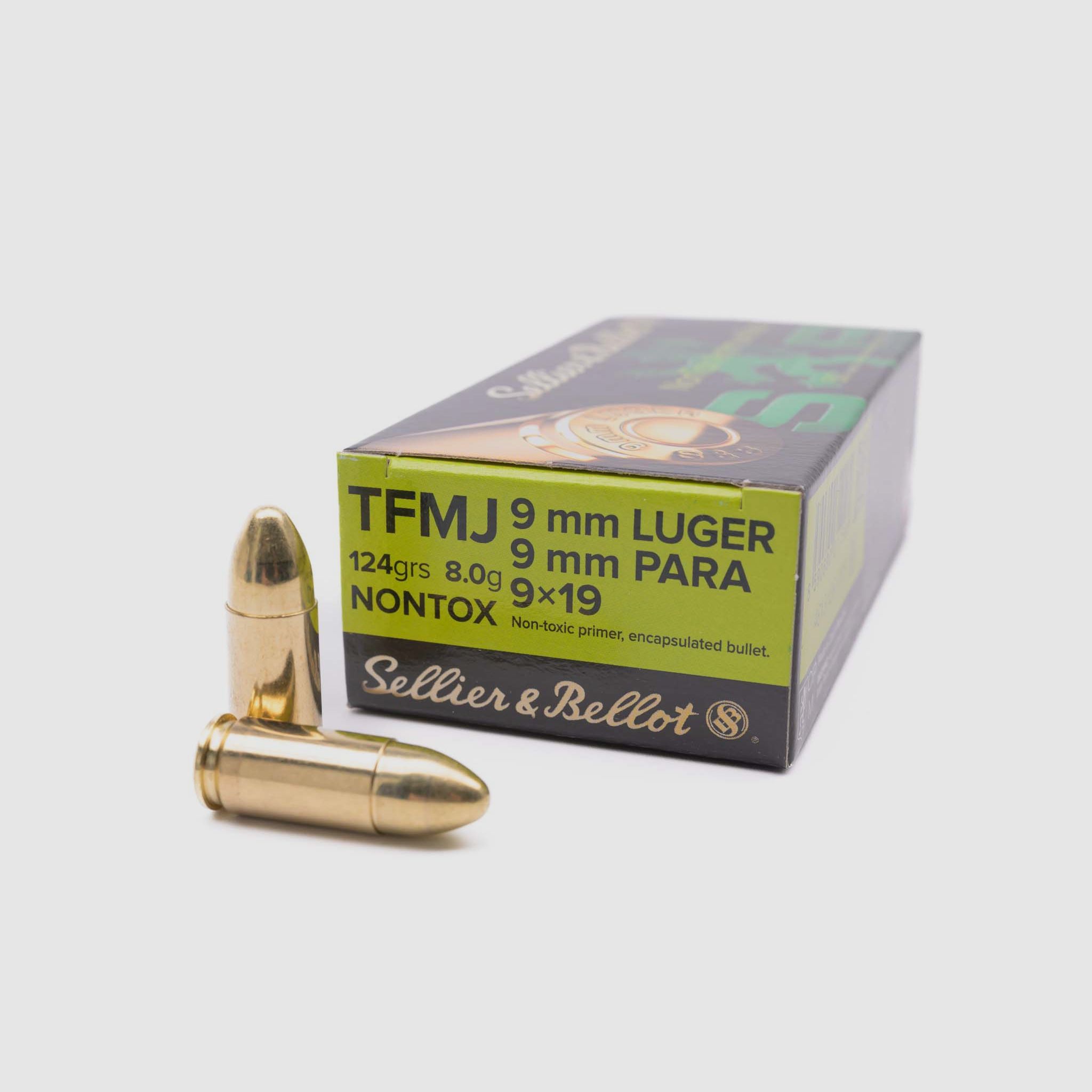 Sellier & Bellot 9 mm Luger TFMJ NonTox 8,0g/124grs.