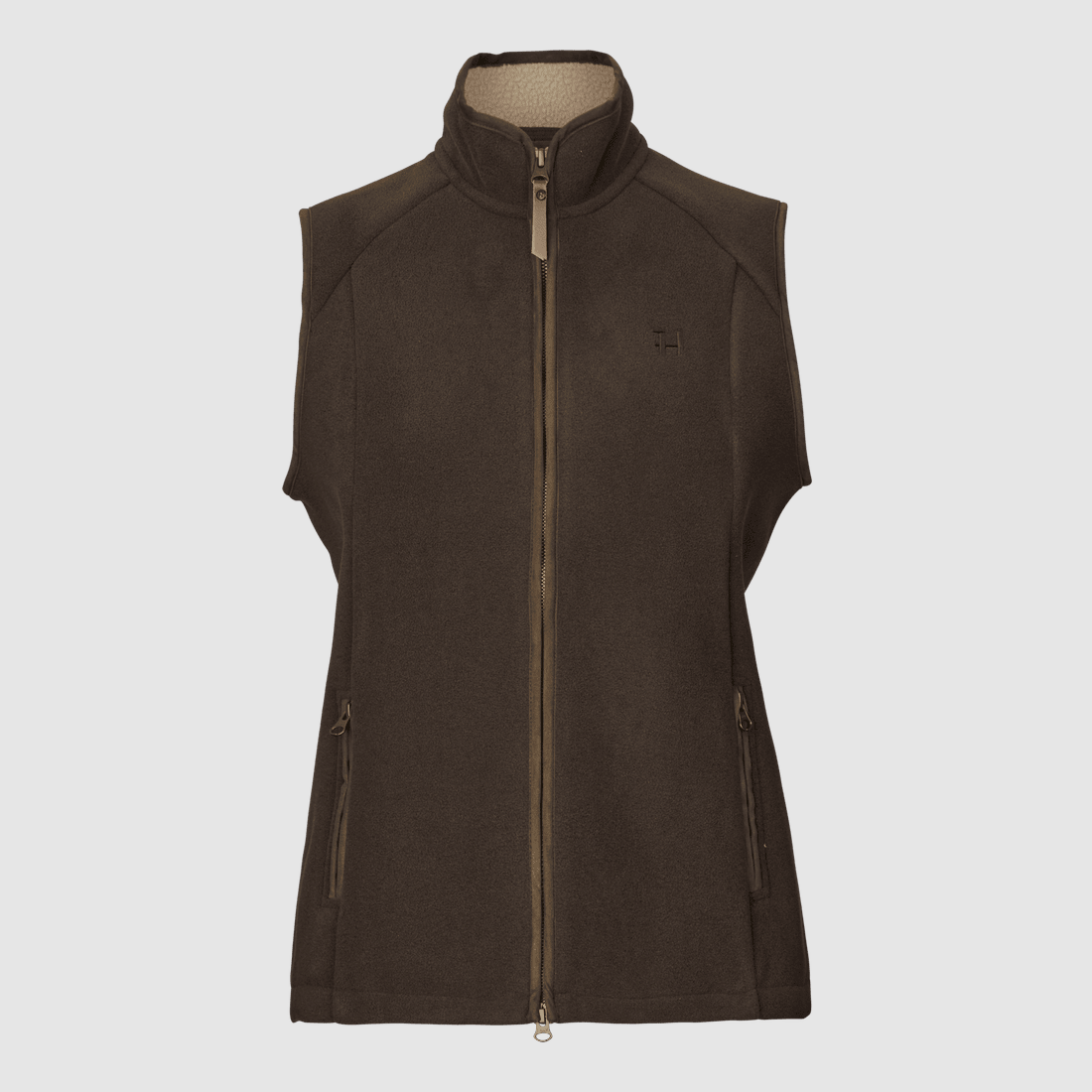 Härkila Sandhem Sherpa Fleece Vest Dames Demitasse bruin L