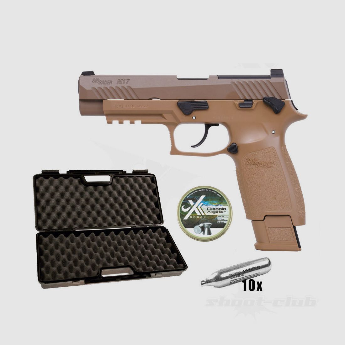 Sig Sauer	 P320 Co2 Pistole im Kaliber 4,5 mm Diabolo im Koffer-Set