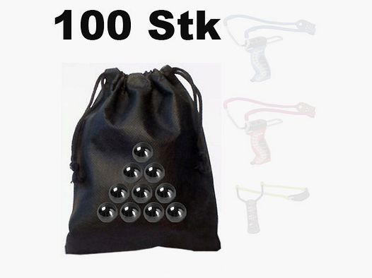 100 pezzi di pallini di ricambio sfere d'acciaio per fionda