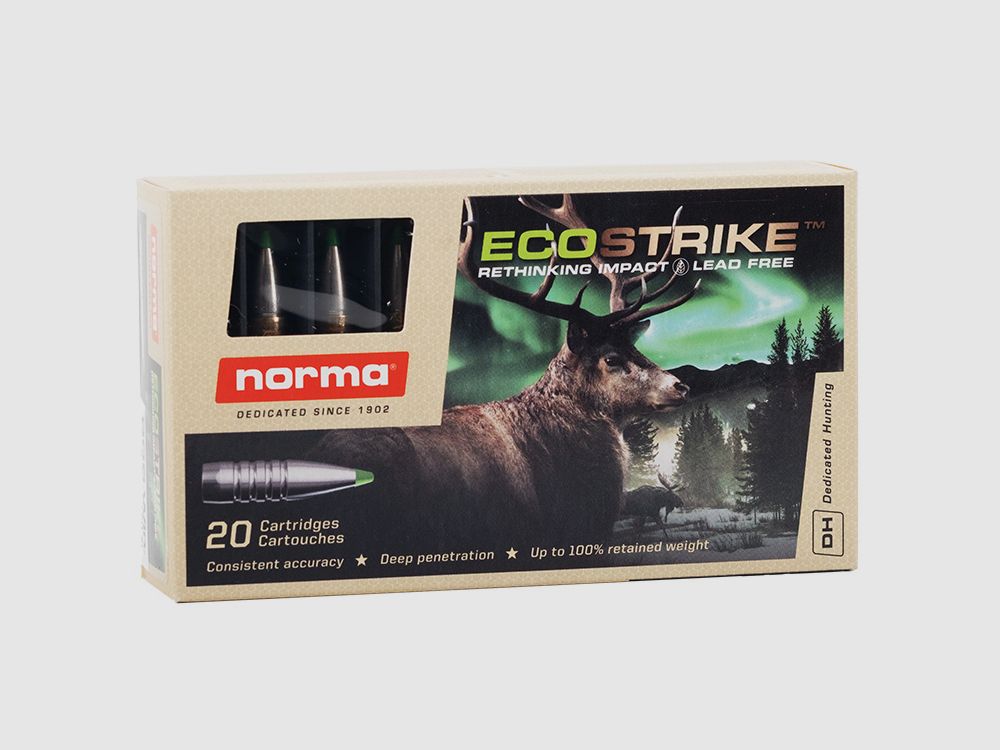 Norma .308 WIN ECOStrike Silencer 9,7G 150GR Büchsenpatronen Bleifrei