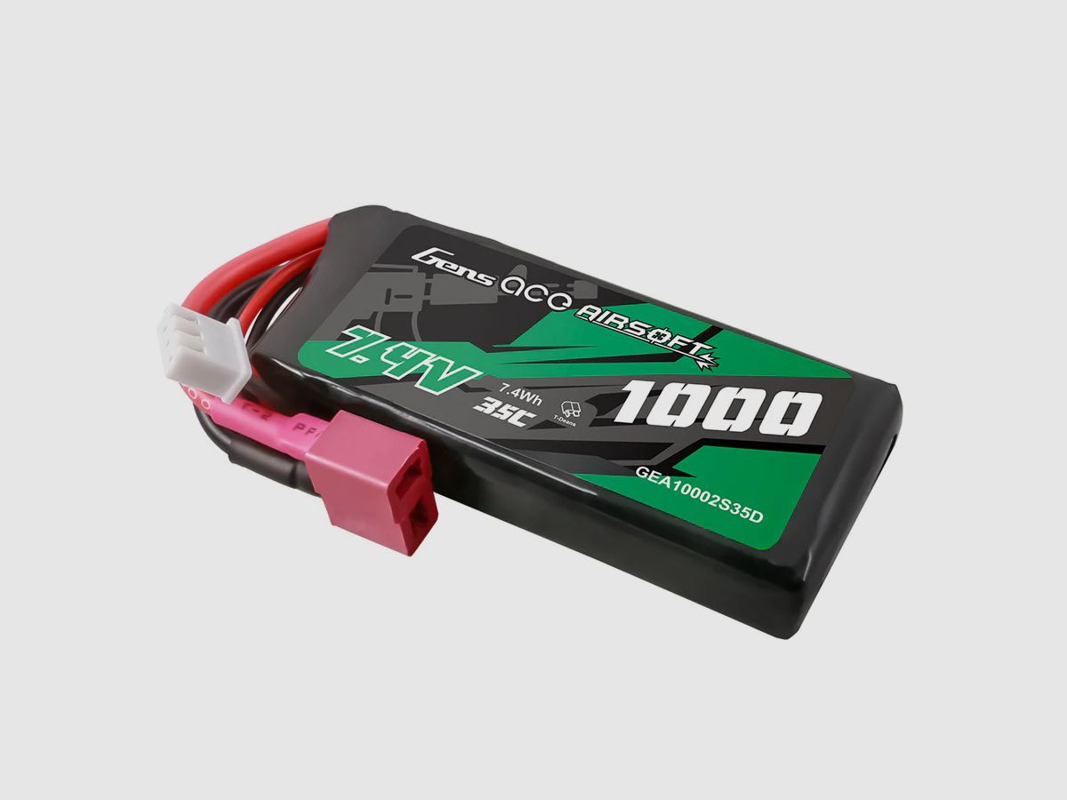 Gens Ace 35C 1000mAh 2S1P 7.4V Peq Type mit T-Stecker