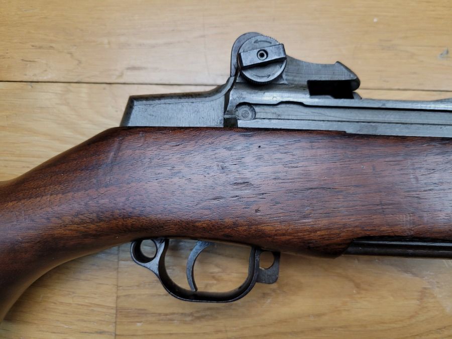 Sehr schöner und mythischer Selbstladeflinte Garand M1 - Originalkaliber 30-06 Springfield - Herstellung Winchester Oktober / November 1943 - Seltenes 100% originales Set - TBE, Bild 4 von 34