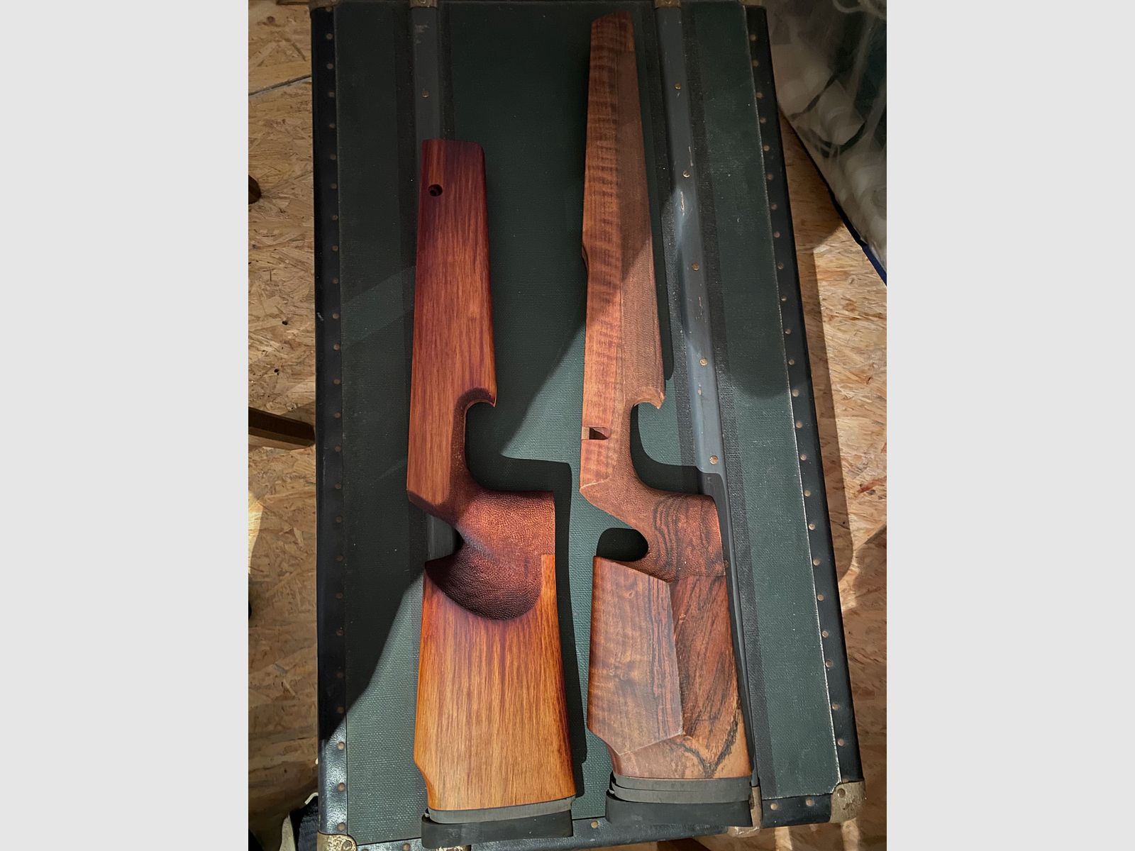 Two high-quality wooden stocks / rifle stocks - blanks / partially finished