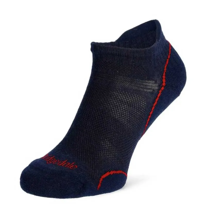 Bridgedale Ultralight T2 Merino Performance Low hiking socks – navy/red
