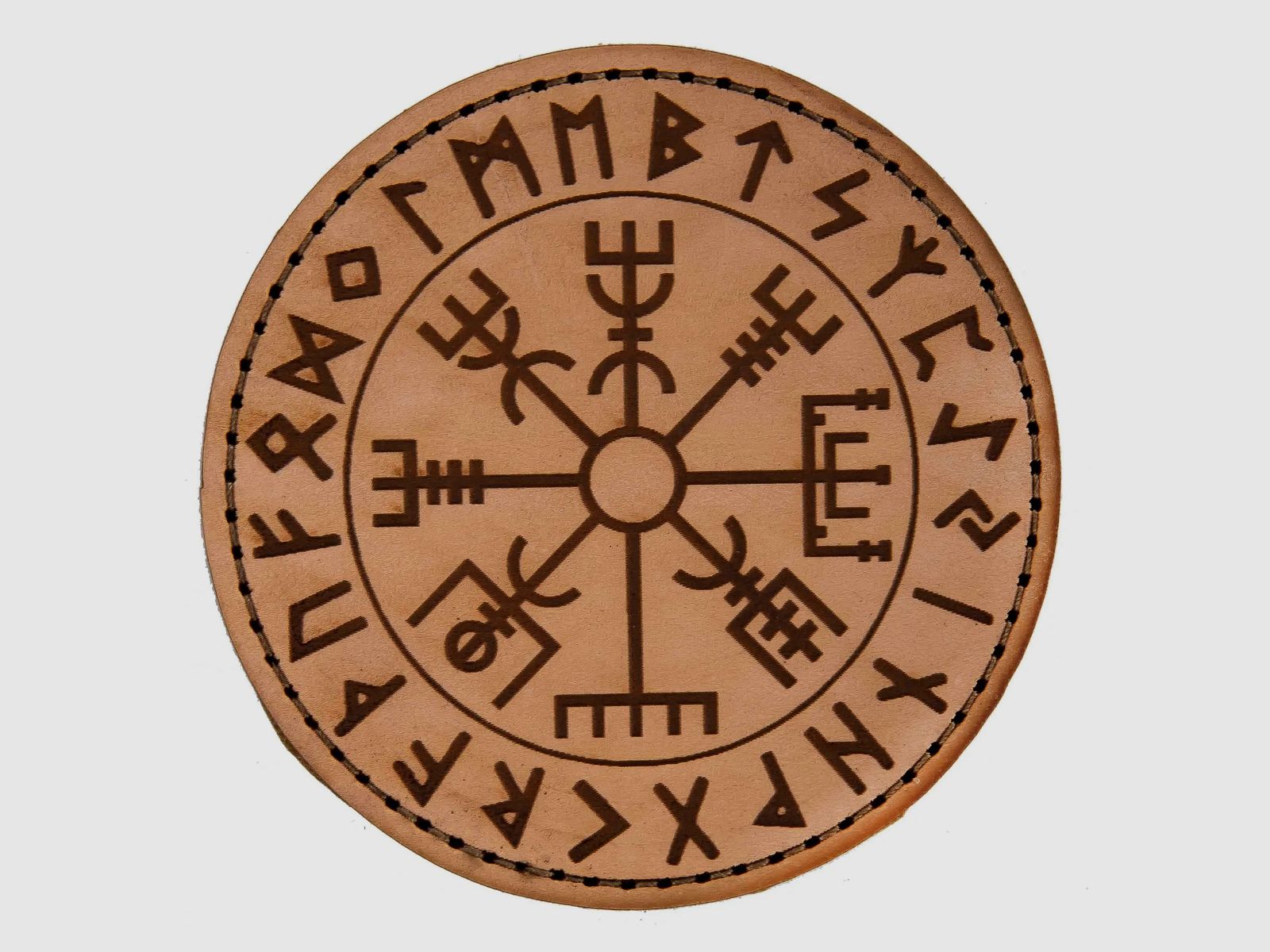 MD-Textil Lederpatch Vegvísir