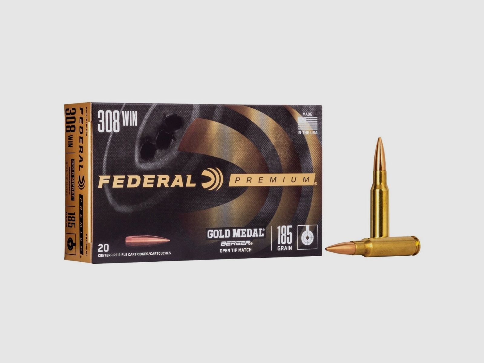 .308 Win Federal OTM Berger 185 gr, Bild 2 von 4