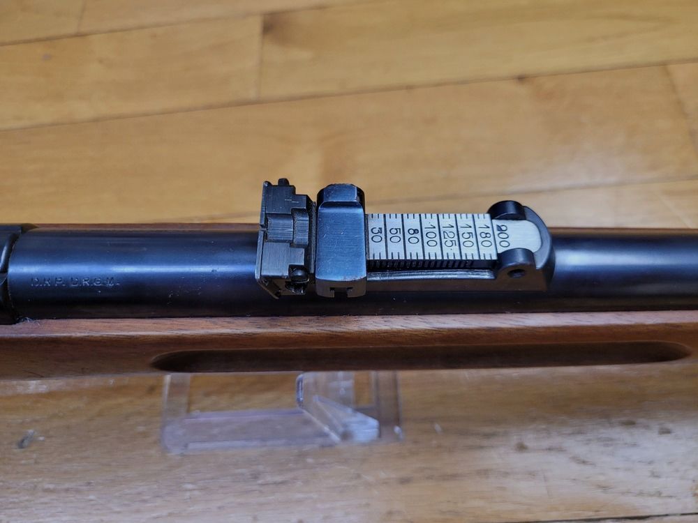 Splendide carabine d&rsquo;entrainement MAUSER – Modèle ES 340N – Cal. 22LR – Rail de 11mm – Période III° Reich ou avant – Mono-matricule – État muséal – TBE +++, image 19 sur 31