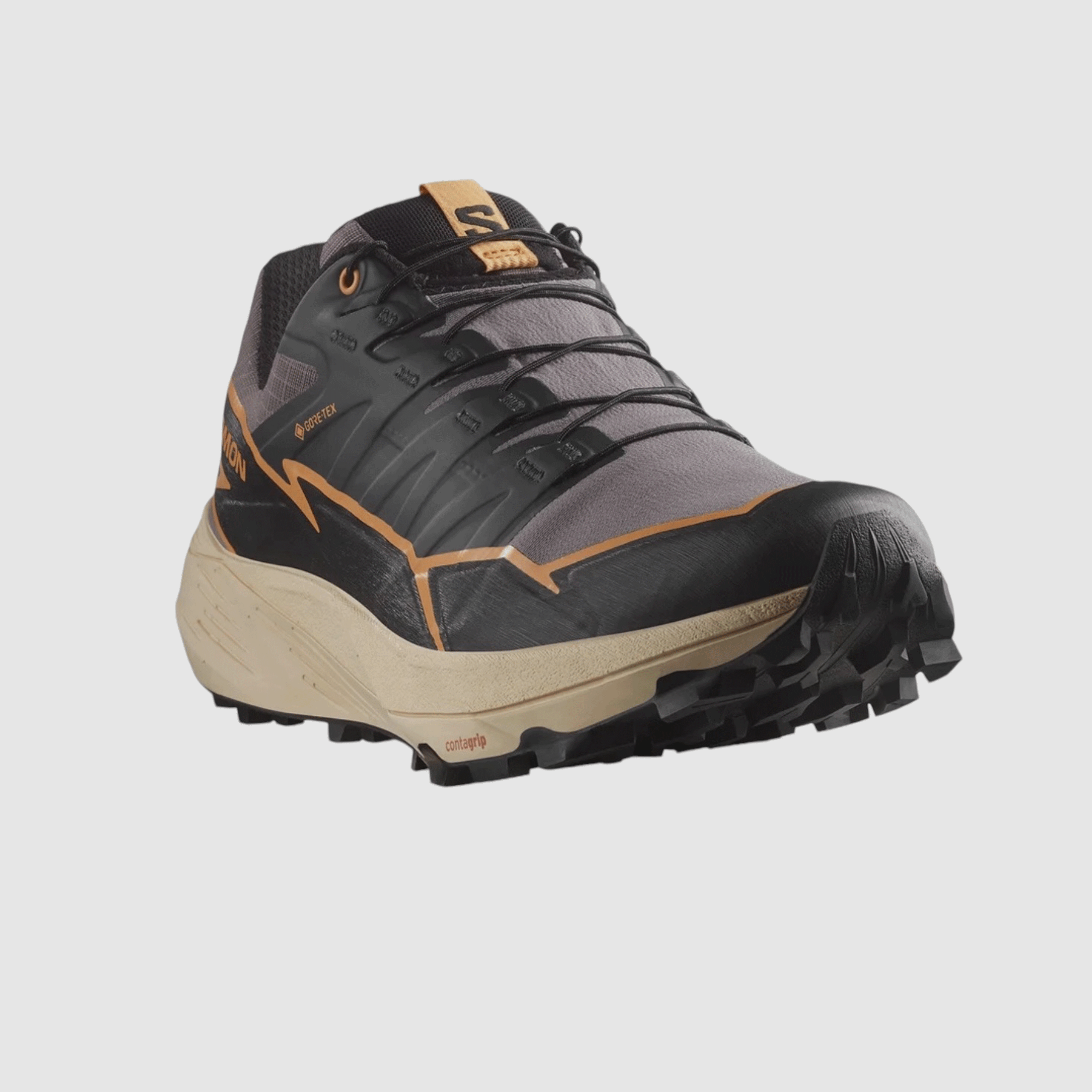 SALOMON – WOMEN – THUNDERCROSS GTX W Shark / Black / Papaya, image 6 of 8