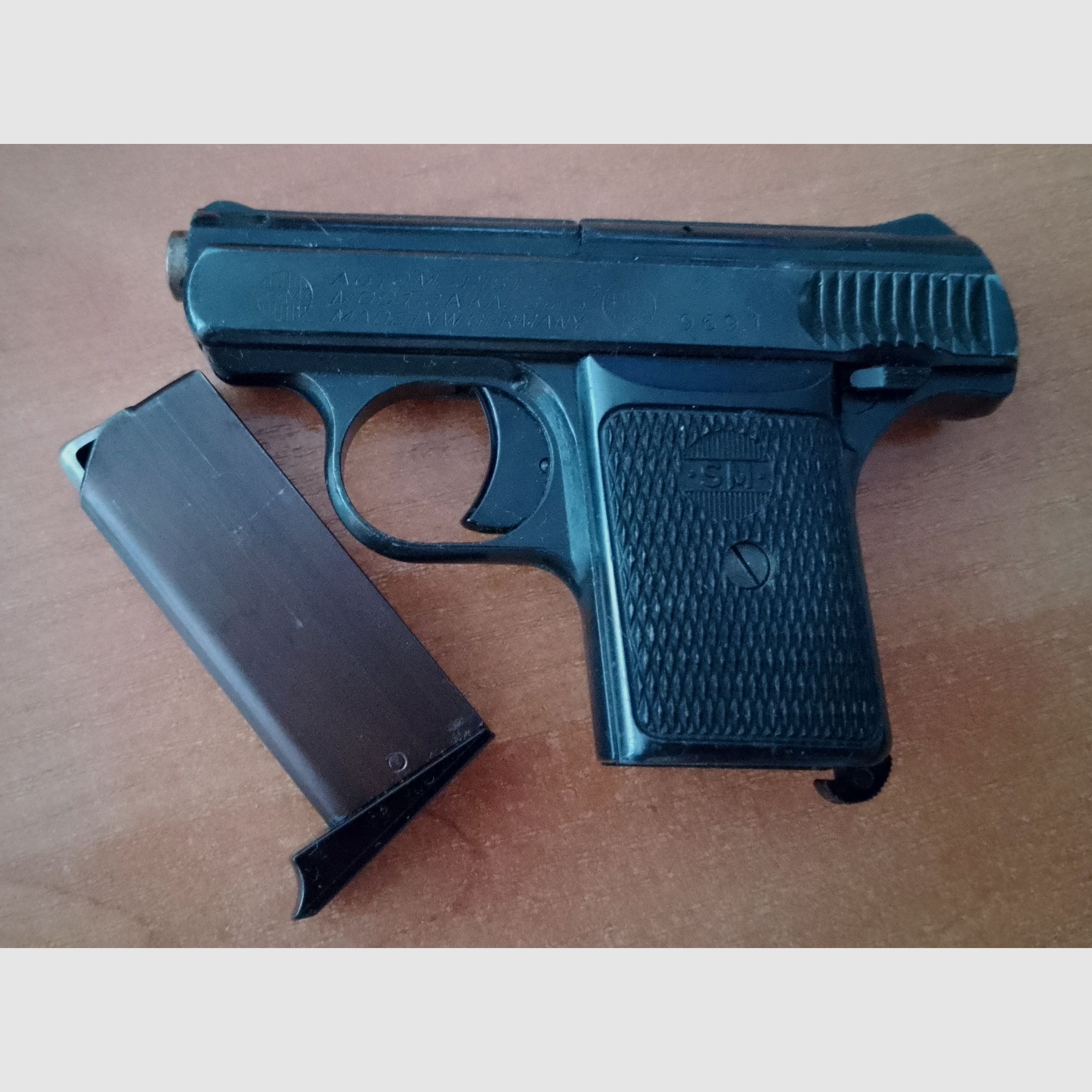 Zeldzame Rhöner SM 110A Kal. 8 mm knal in PTB 45-69 van 1969!