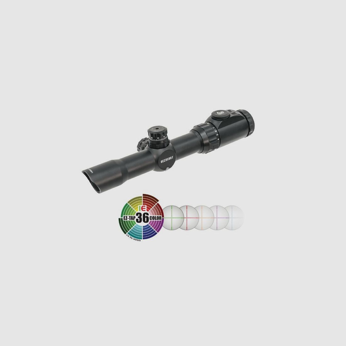 UTG 1-8x28 CQB-jacht richtkijker Mil-Dot Parallax 30m