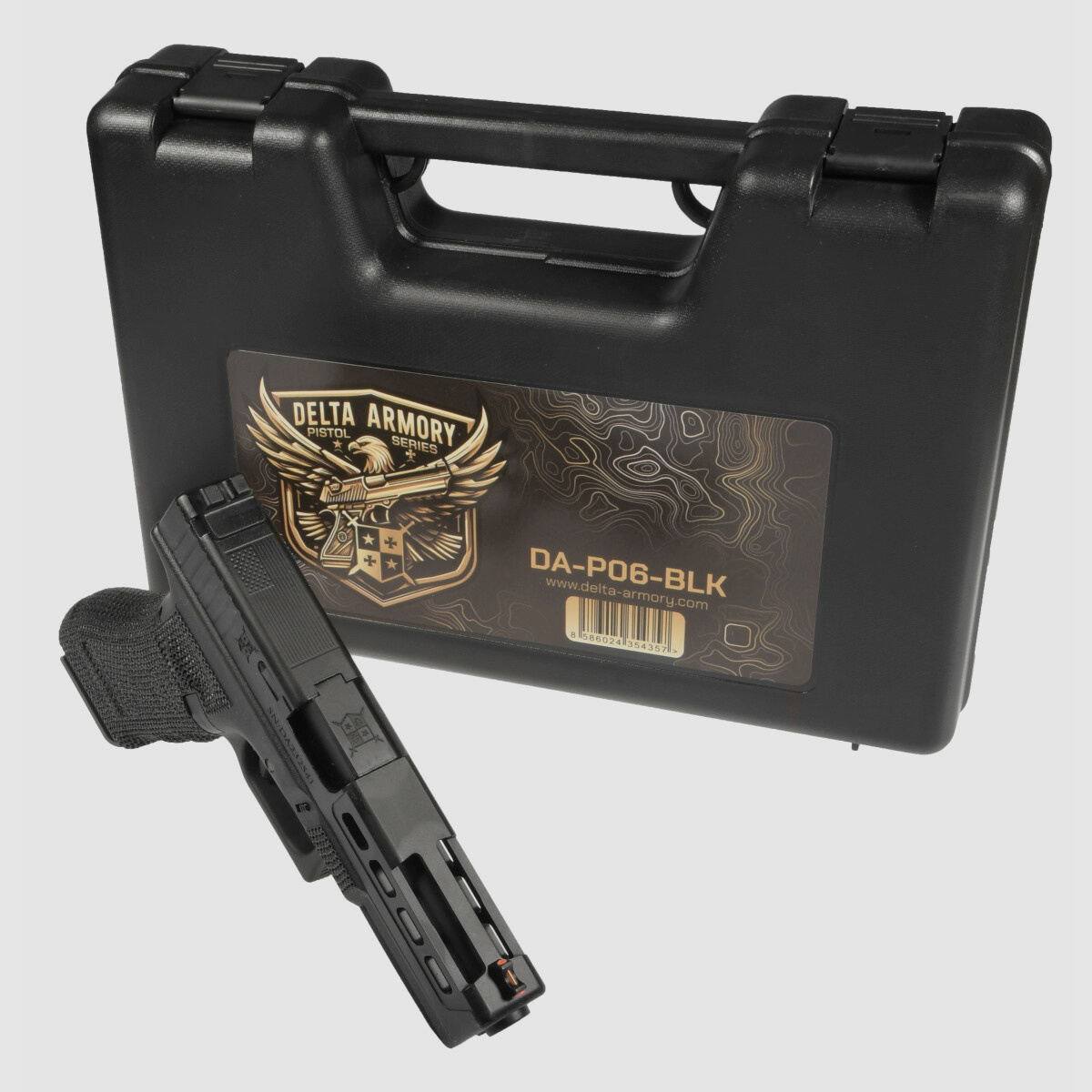 P06 GBB Airsoft Pistole in Schwarz | Delta Armory