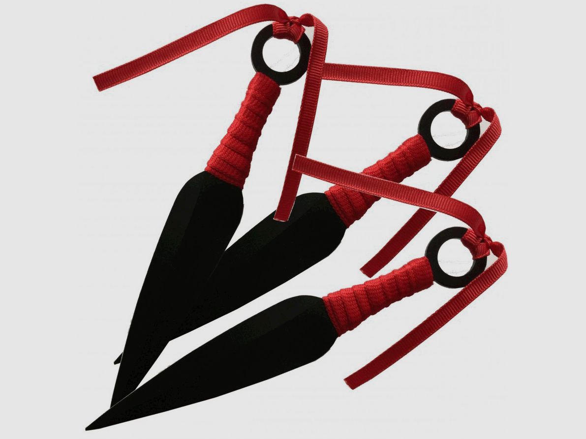 3-piece set throwing knives kunai including sheath