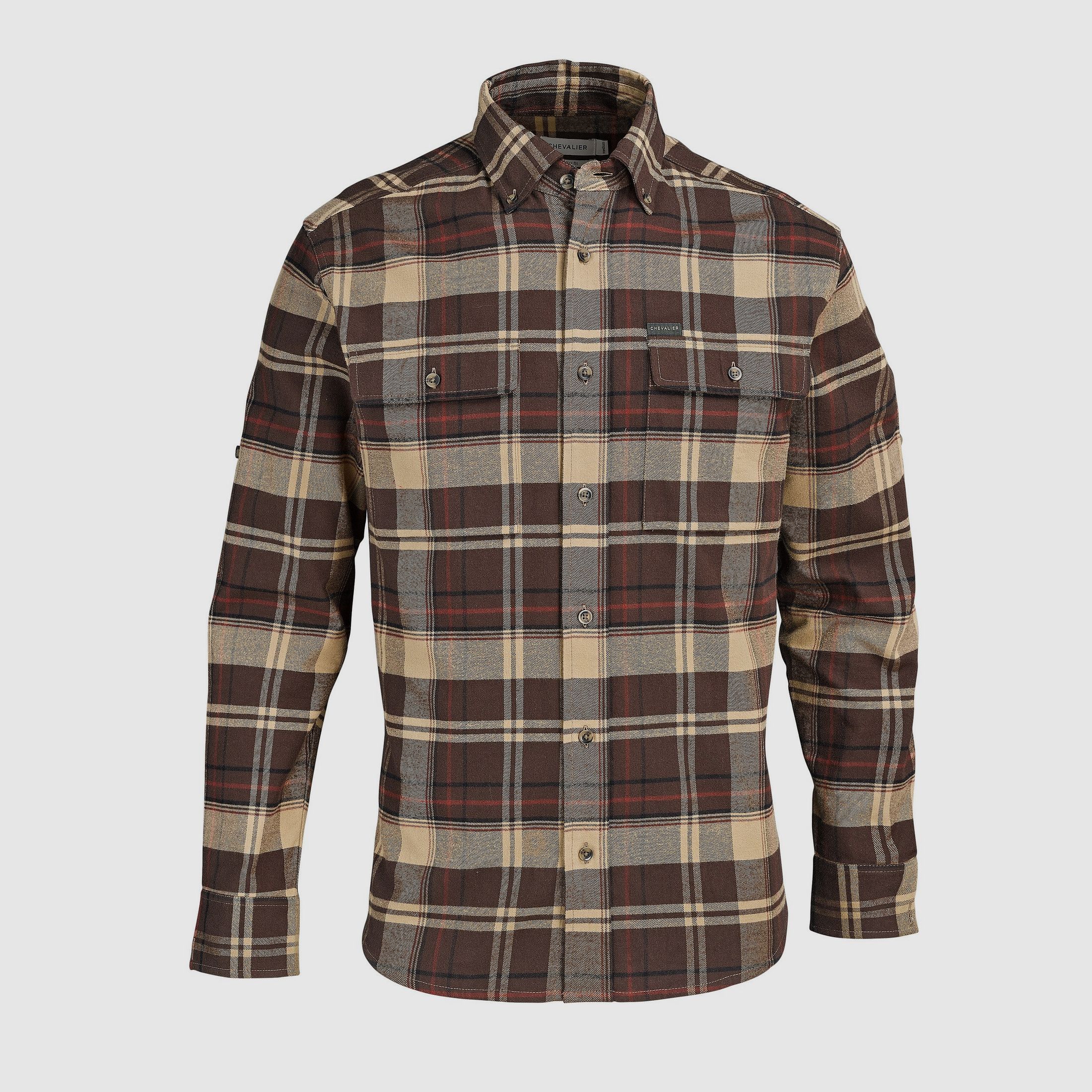 Chevalier Long Sleeve Shirt Heron Flannel