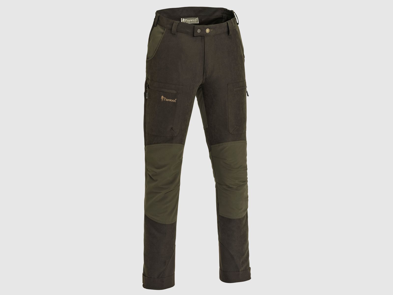 Pinewood Caribou Hunt broek maat 48 Suede Brown/D.Olive