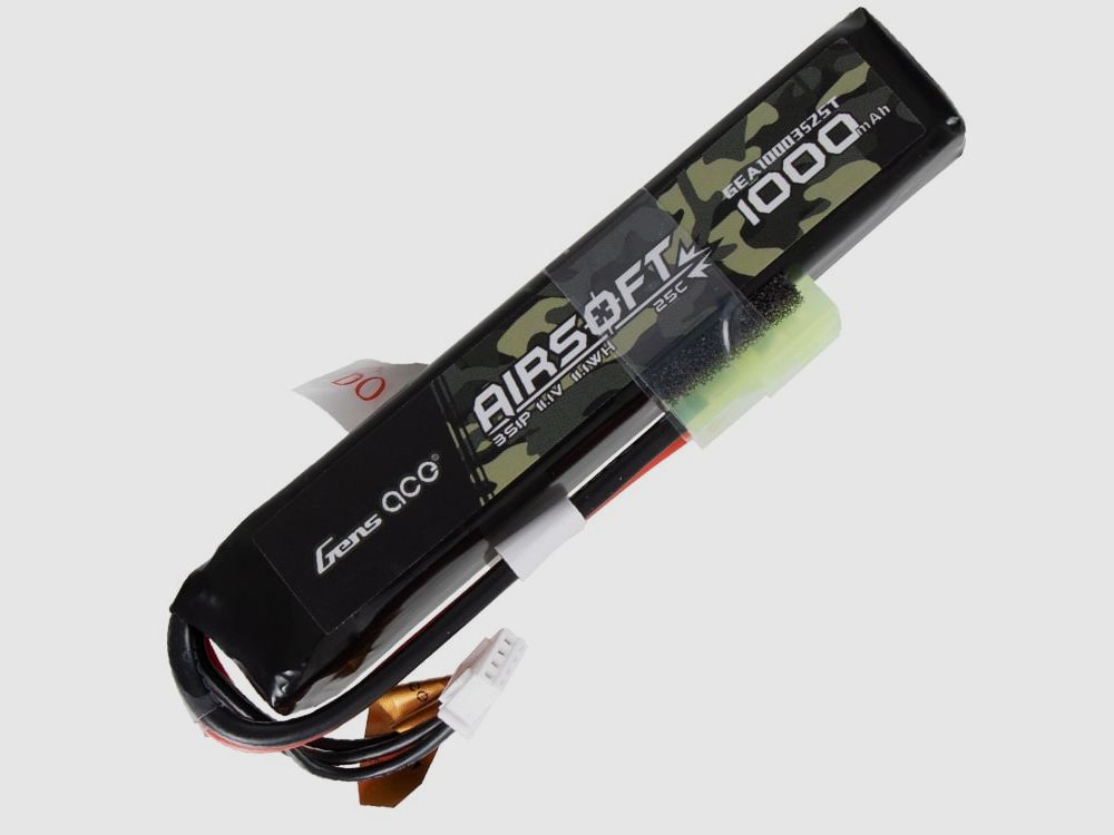Gens Ace 111V 1000mAh 25C LiPo Stick Type