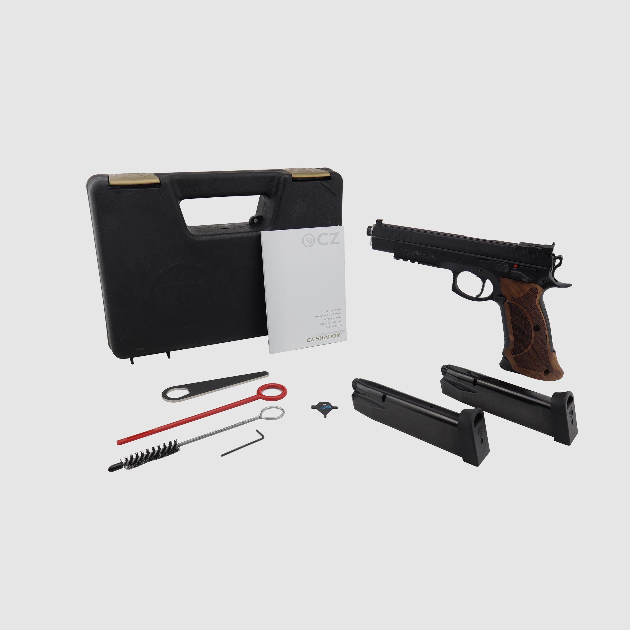 Pro Tuning CZ 75 Taipan Sport pistola de deporte de 6 pulgadas con empuñadura de nogal