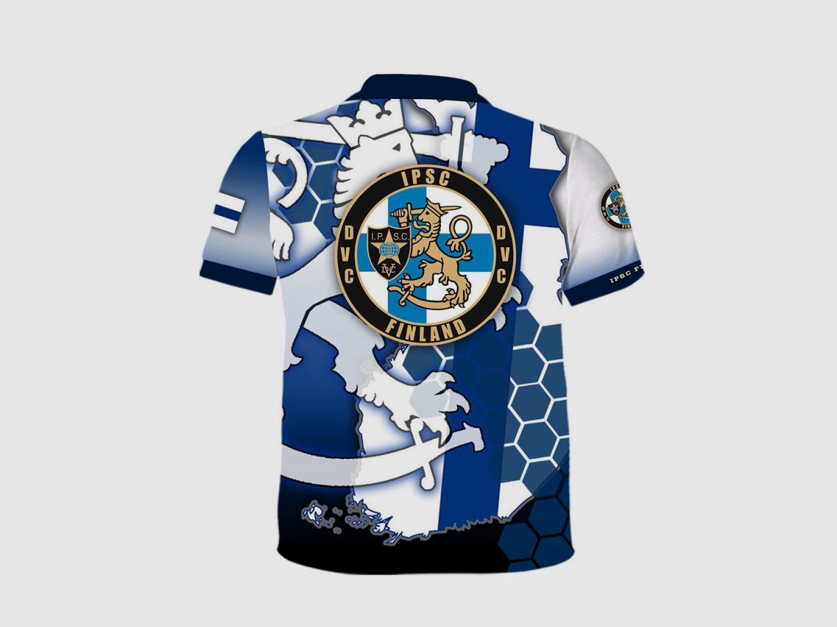 DED Finland IPSC T-Shirt, Größe: L, Benutzerdefinierter Name: Mit Benutzerdefiniertem Namen, Bekleidungsart: Regulär (Herren), Bild 3 von 3