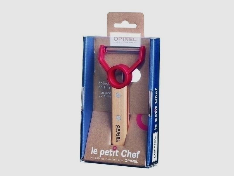 Opinel Le petit Chef,Sparschäler,rostfrei,Kinder Kochgerät Kindermesser