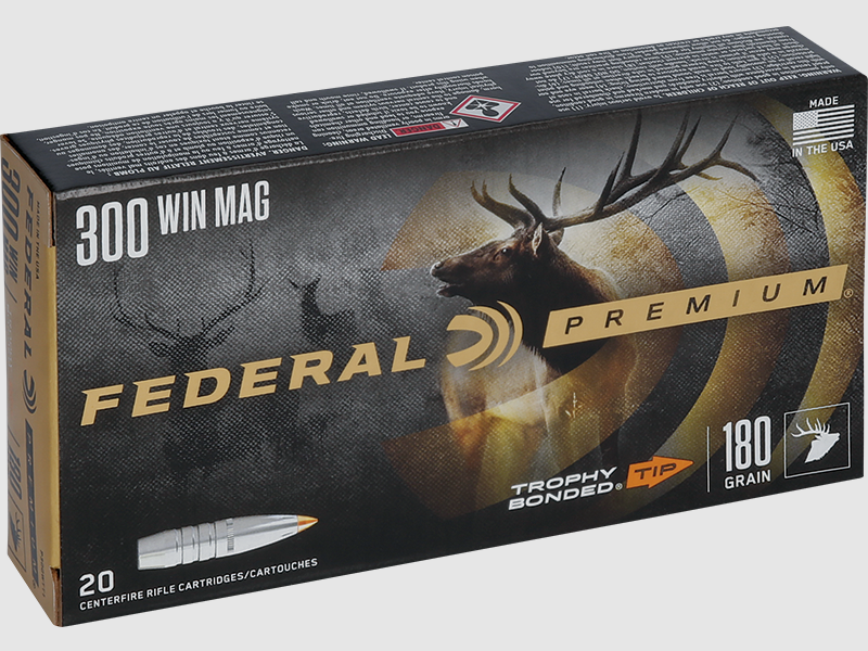 Patronen Federal Premium Geschoss Trophy Bonded Tip Kaliber 300 WM, Bild 4 von 10