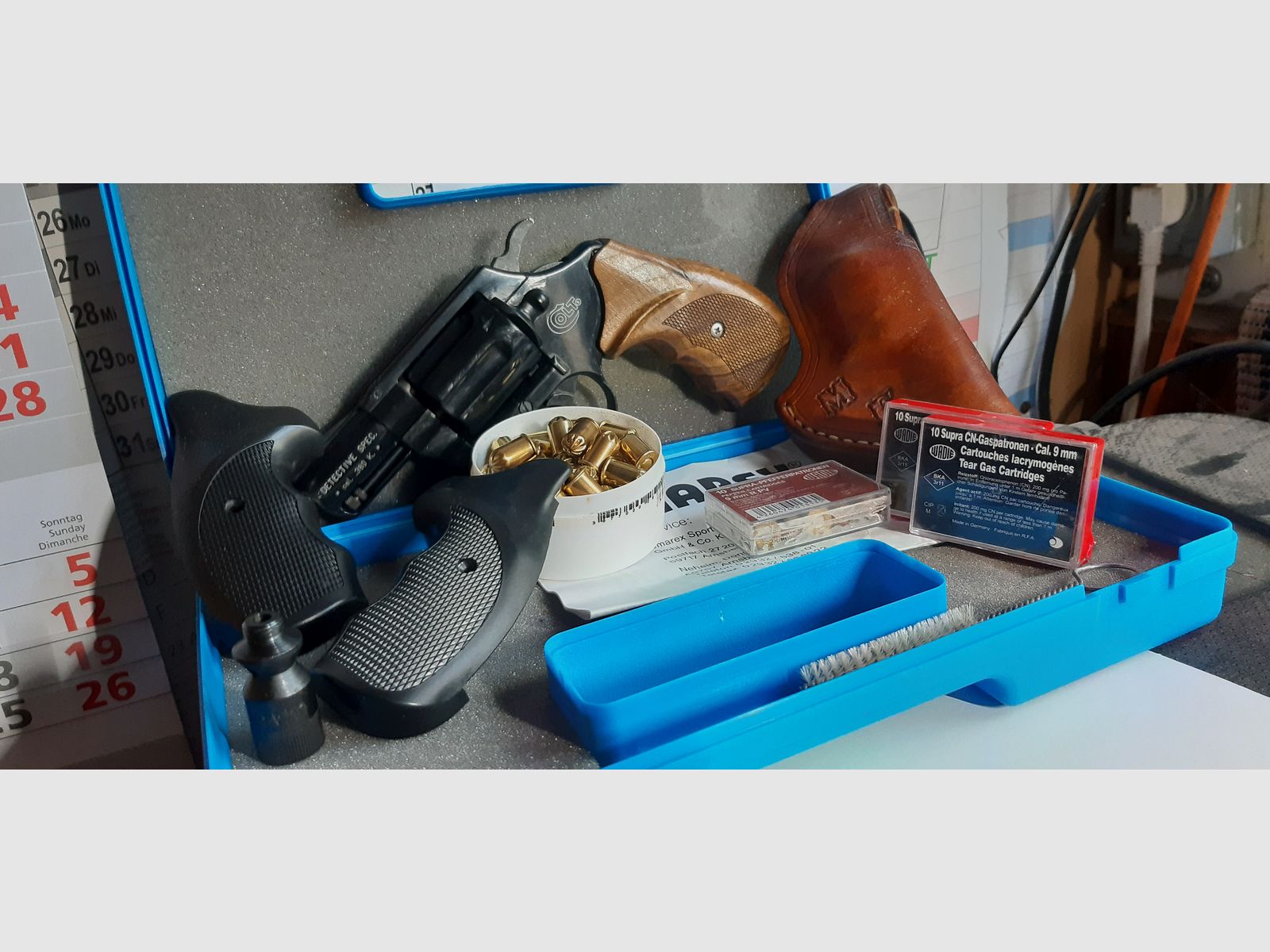 Een zeer mooie 2" schreckschuss revolver van ,,Colt,, kal..380,/9mm