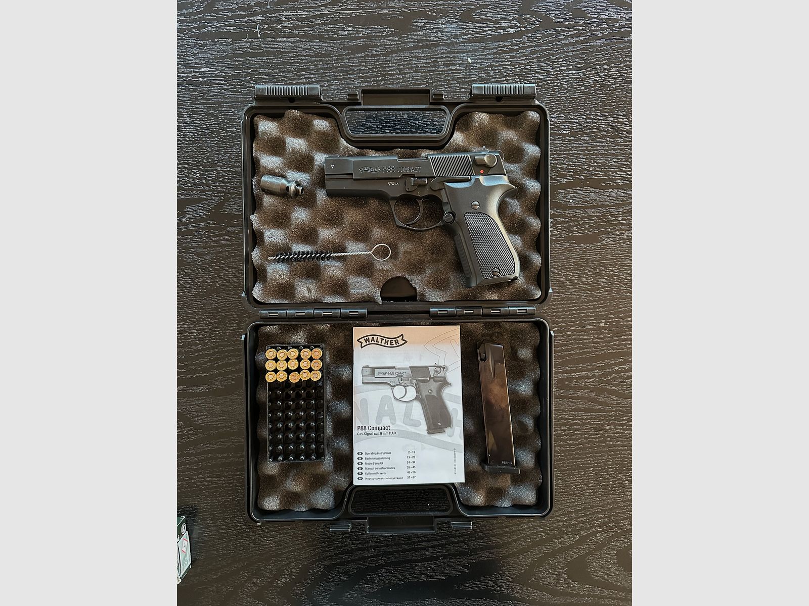 Wahlter P88 Compact  9mm P.A.K in Schwarz 
