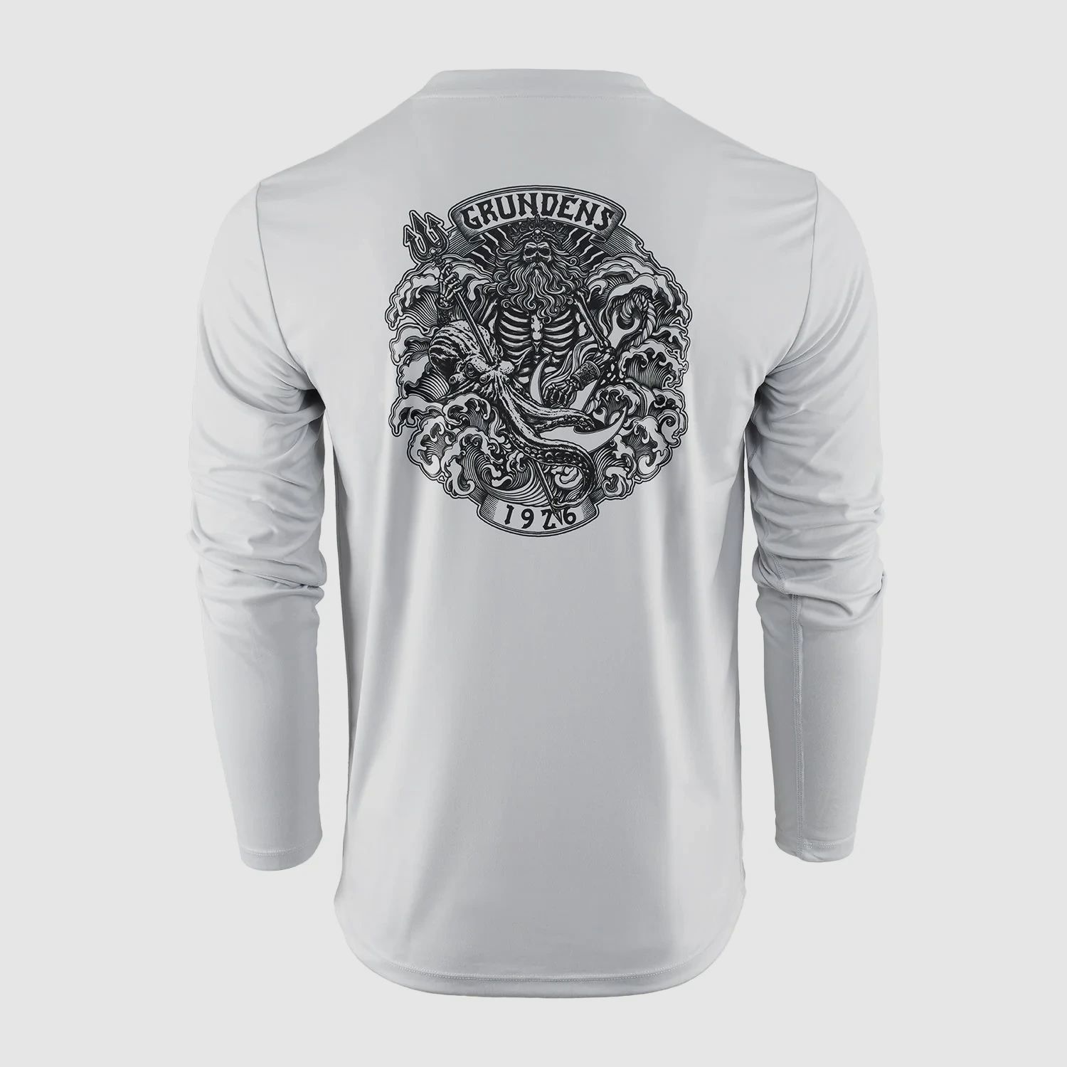 Grundéns Aegir LS Tech Tee Grey Mist Men 3XL