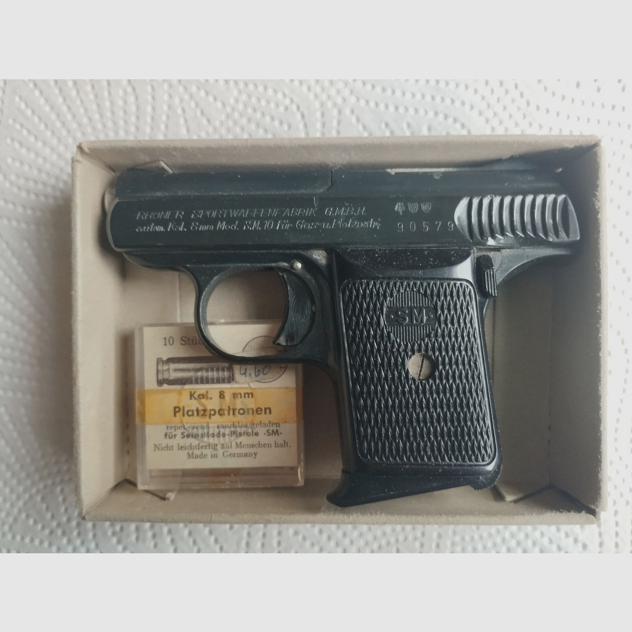 Röhner SM 10   Gas und Schreckschuss Pistole 8 mm 