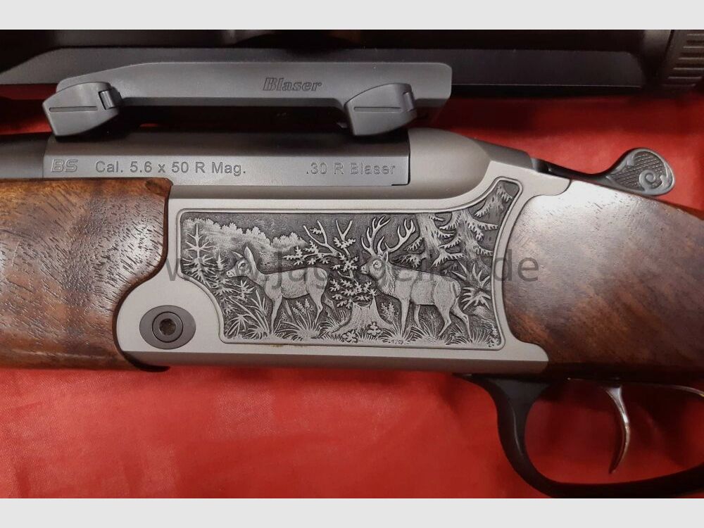 Mountain rifle Blaser BS 95 Luxury .30R Blaser and 5.6x50R Mag with 2.5-10x50 .30RBlaser; 5.6x50R Mag