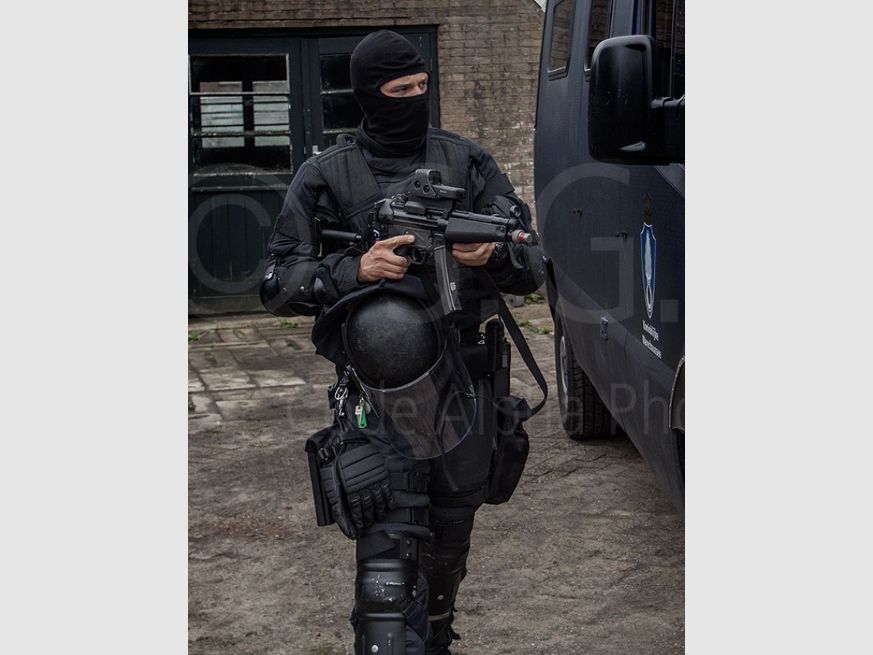 Sehr Seltene B&T Schulterstütze klappbar Helmversion für die MP5/ SP5 / Niederländischen Marechaussee/Zugriffsteam.