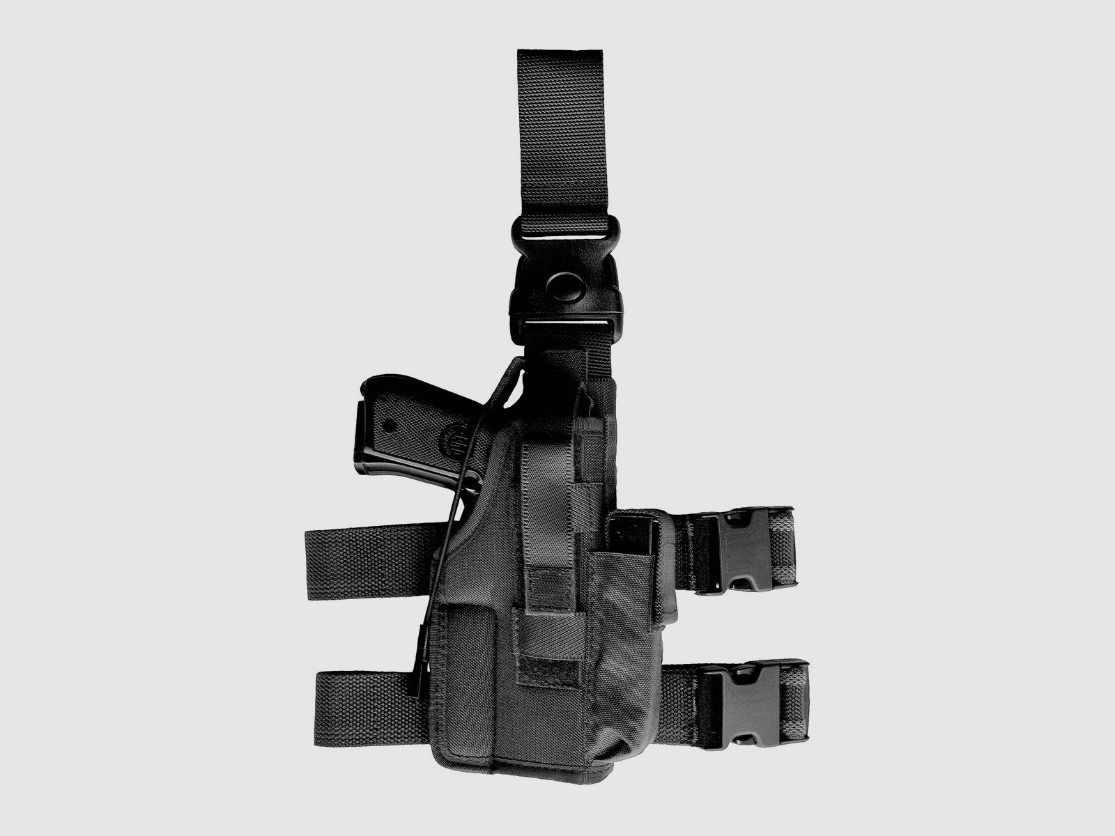 VEGA HOLSTER – TACTICAL BEINHOLSTER AUS CORDURA | FÜR L/AUTO, BERETTA 92/98/98A1/BRIG, TAURUS PT100, TANFOGLIO GT21/FORCE