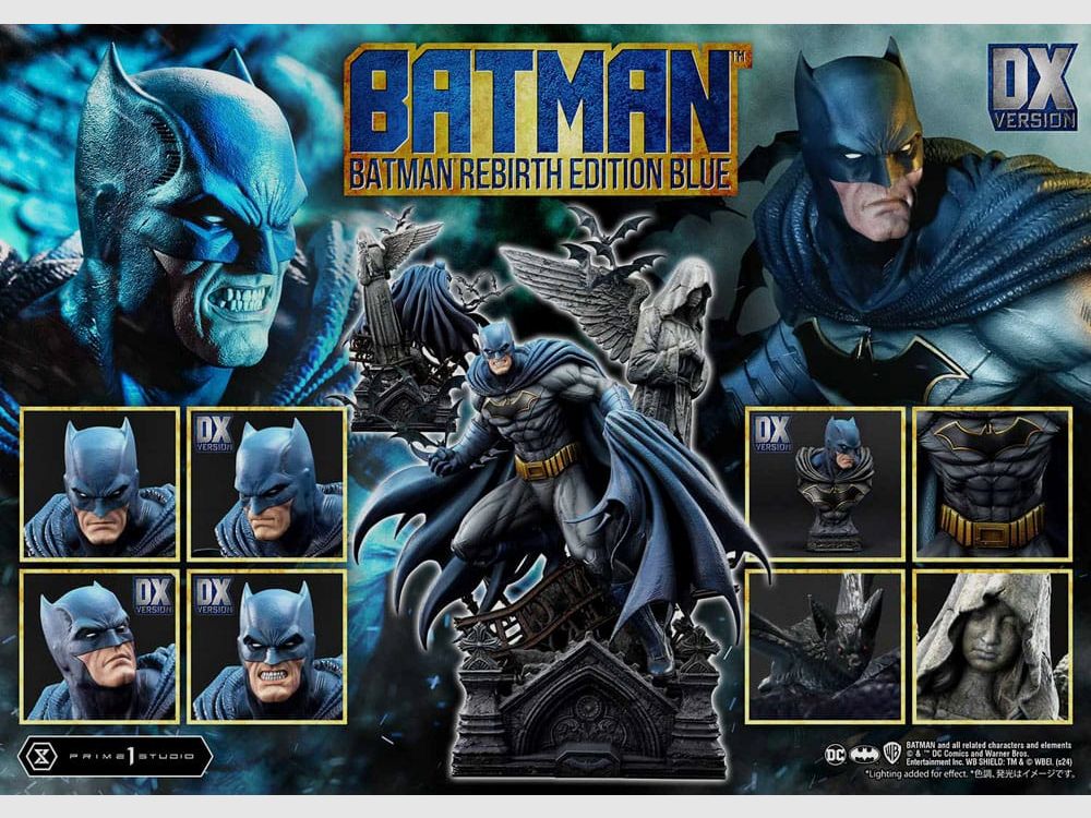 Batman Ultimate Premium Masterline Series Statue 1/4 Batman Rebirth Edition Blue Deluxe Bonus Version 71 cm | 43371