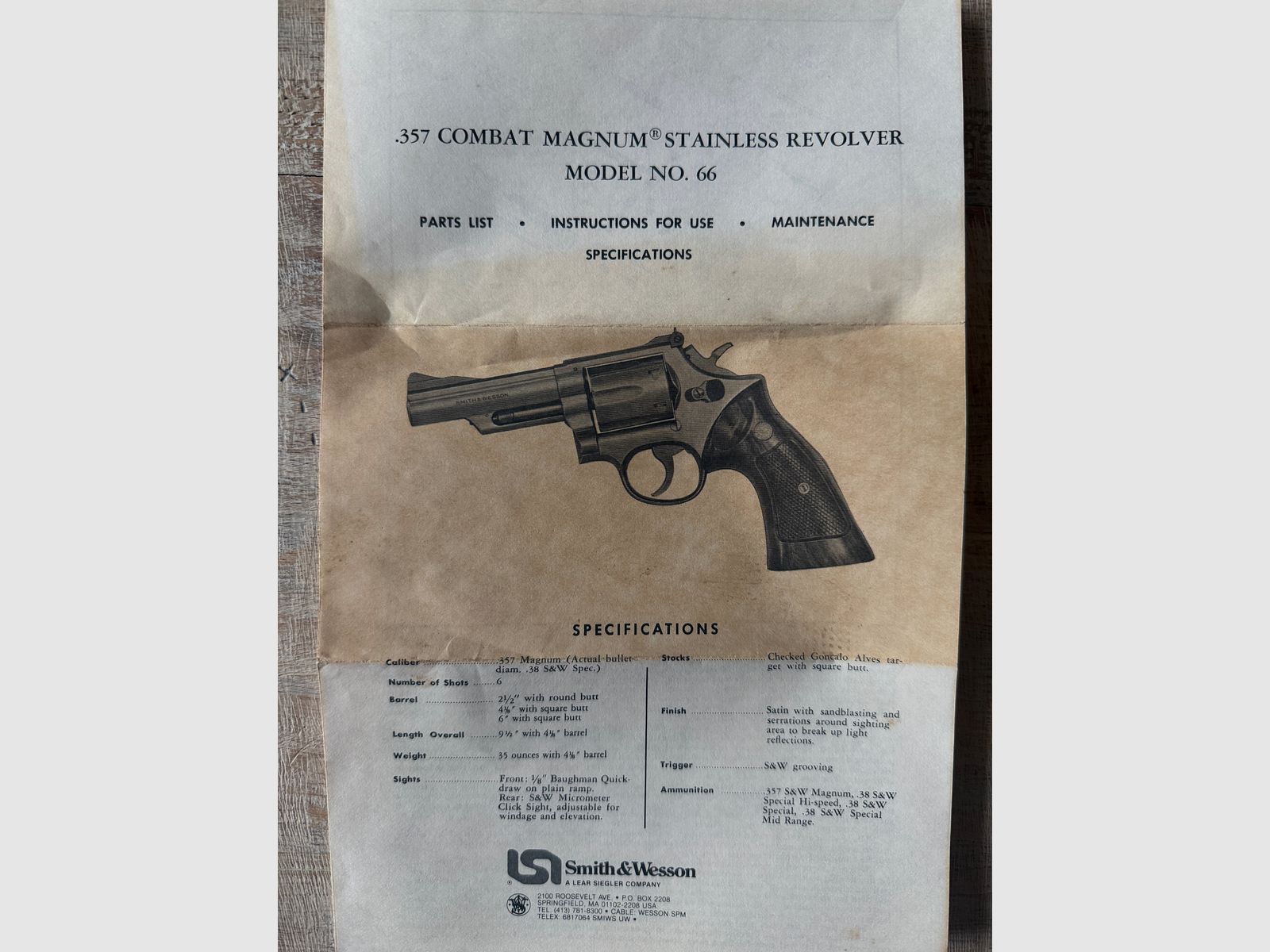 Revolver .357 Mag. Smith & Wesson