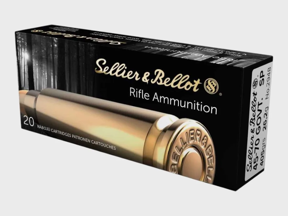 Sellier & Bellot .45/70 Gov. Palla a punta morbida 405grs. / 20 pz., immagine 1 di 2