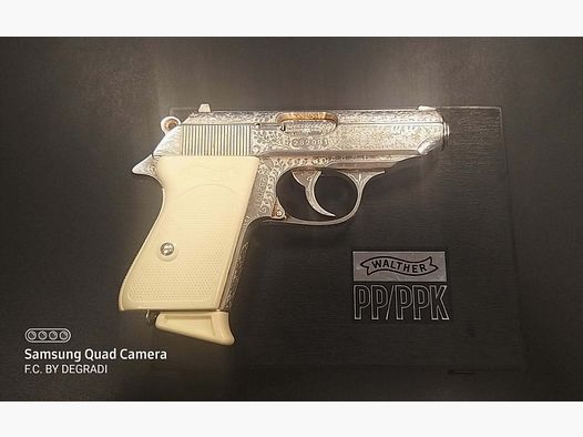WALTHER PPK CAL. 7.65 BROW. chrome engraved, year 1974