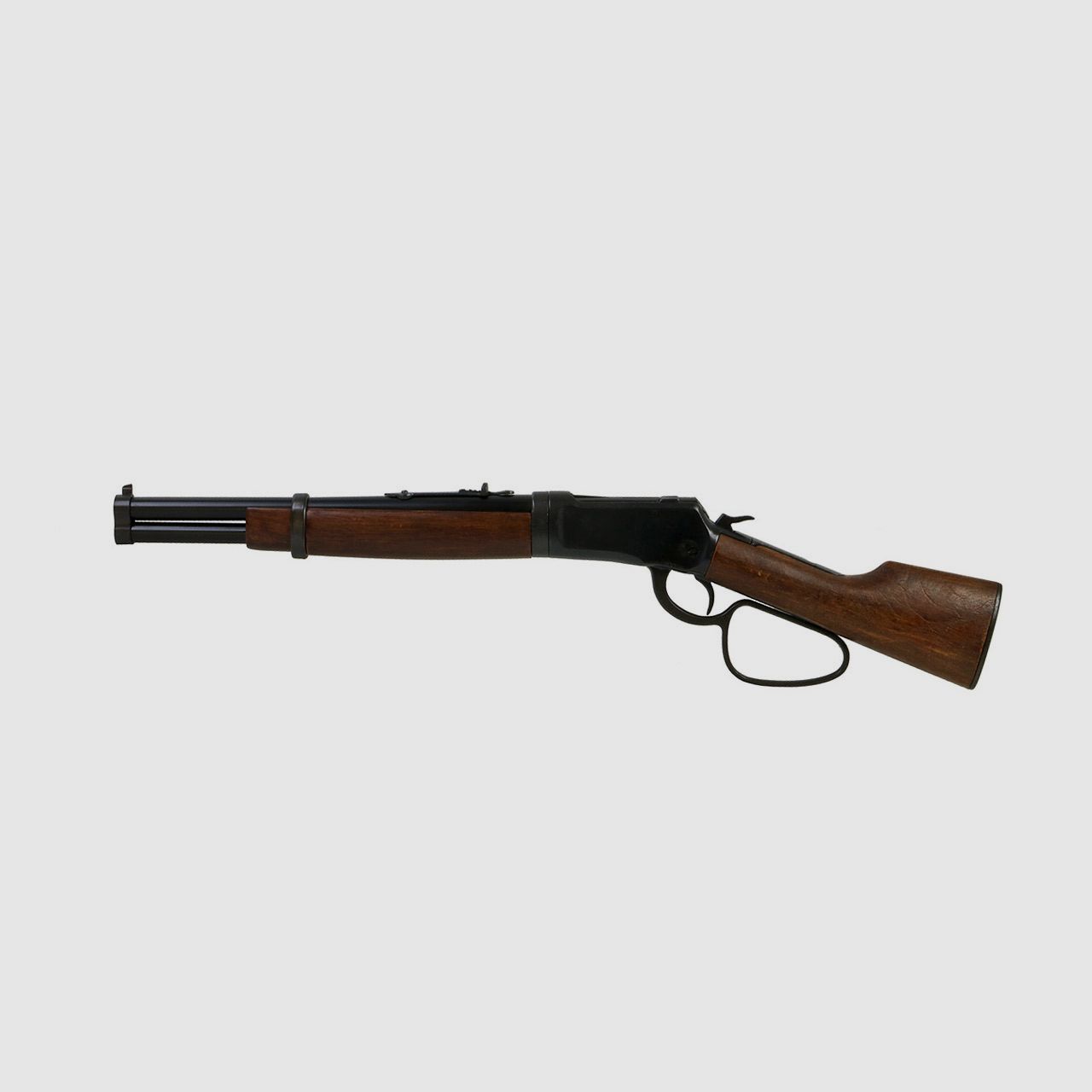 Deko Westerngewehr Kolser Winchester Mare s Leg 26 Zoll realistisches Repetieren mit HĂĽlsenauswurf LĂ¤nge 67 cm schwarz