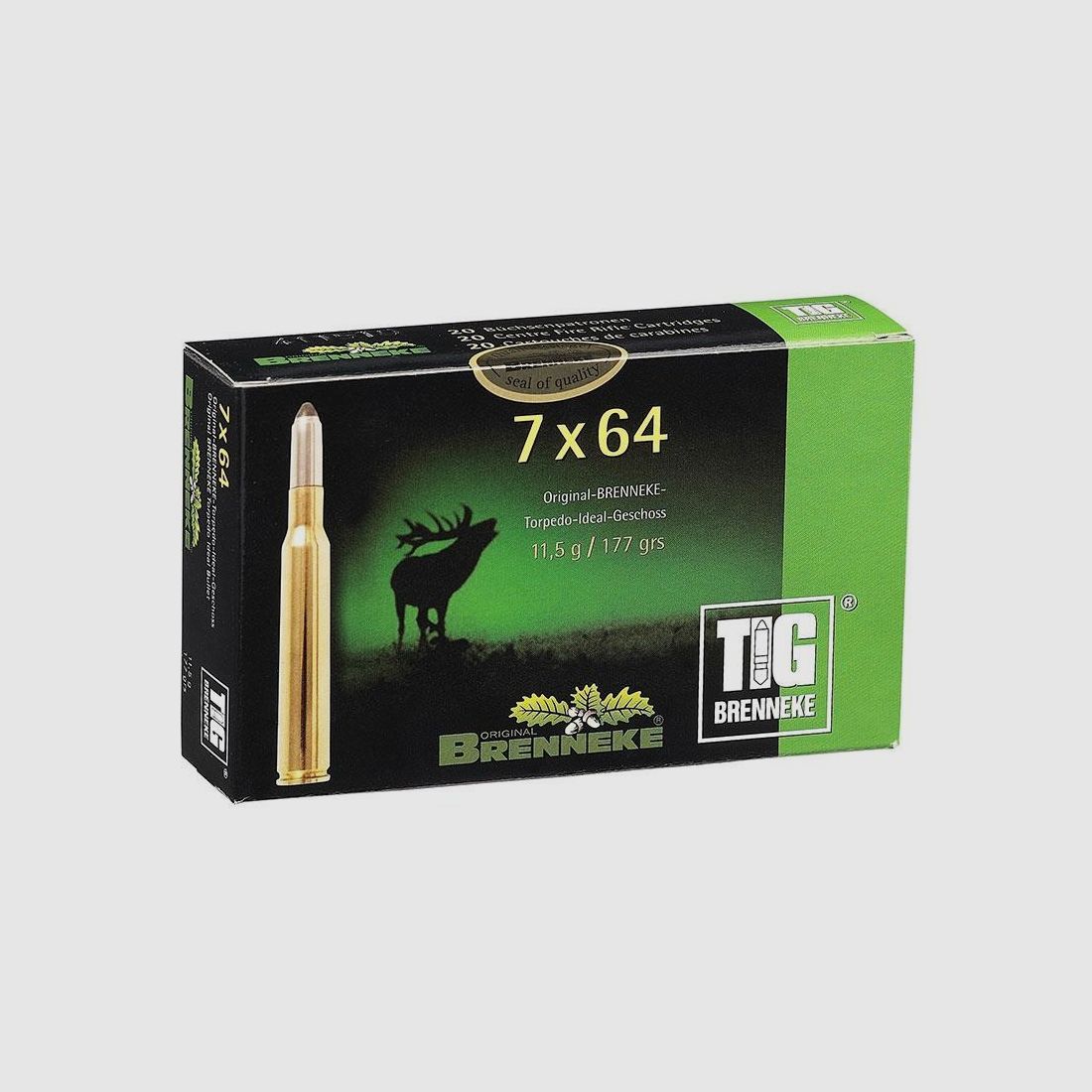 MUNITION BRENNEKE 7X64 TIG 177grs/11.5G, Bild 1 von 2