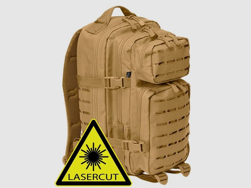 Brandit US Rucksack Cooper LASERCUT - Medium - 25 Liter - Camel ( Beige / Sand )