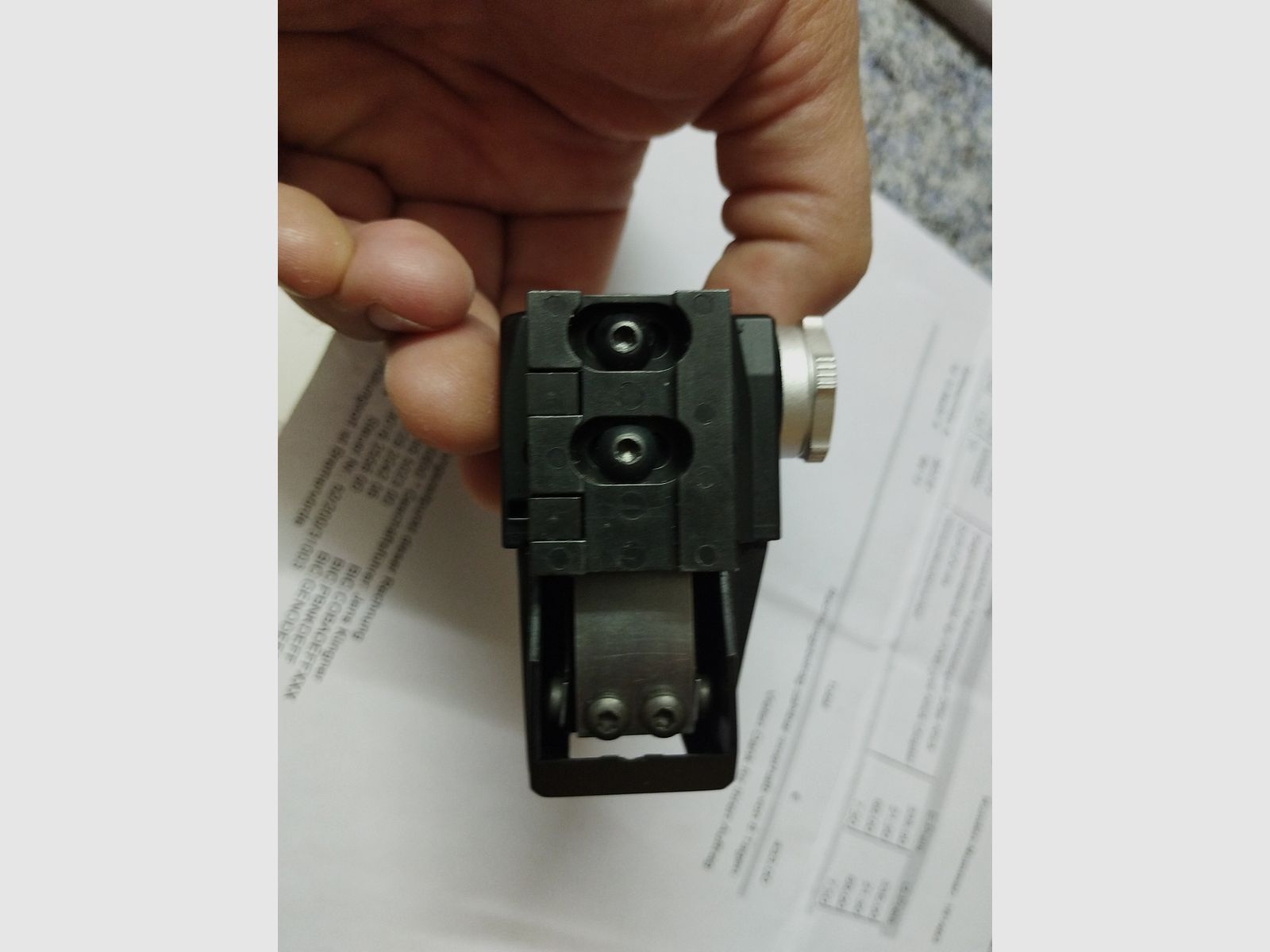 Dioptre de précision Feinwerkbau 4981 pivotant 20 clics