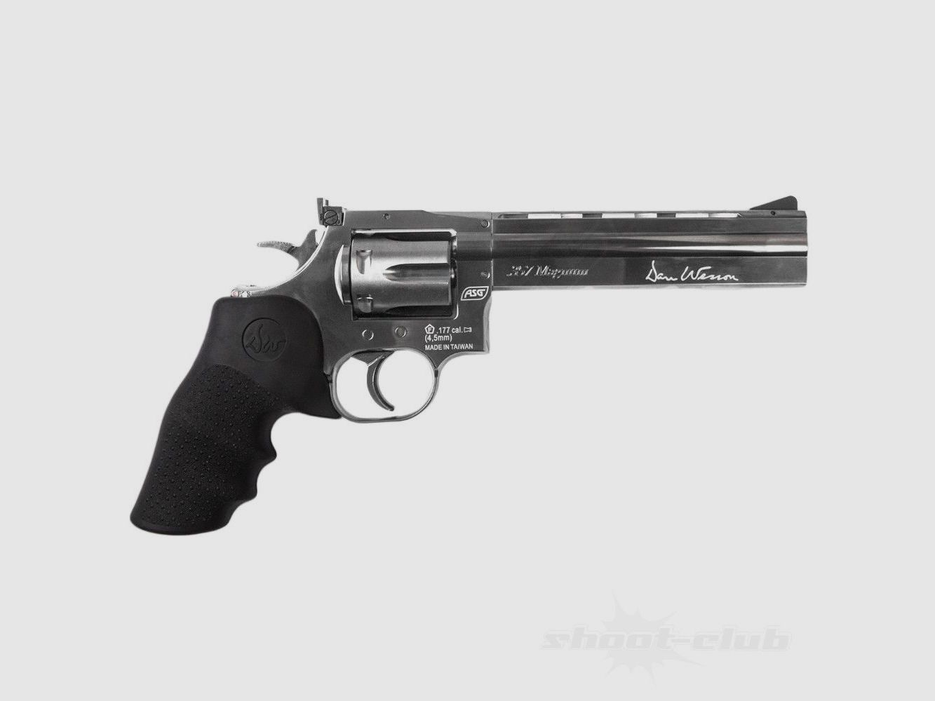 ASG	 CO2 Revolver Dan Wesson 715 6'' Kal. 4,5mm Stahlgrau Set