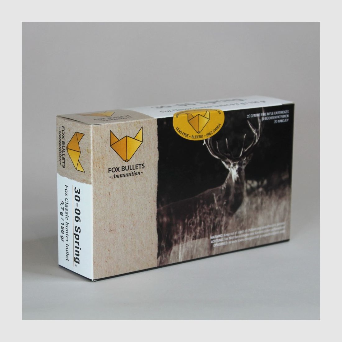 Fox Bullets Classic Hunter .30-06 Sprg. 150GR / 9,7g sans plomb 20 cartouches, image 1 sur 5