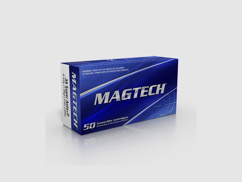 Magtech .38 Super Auto +P 130GR FMJ 50 Patronen