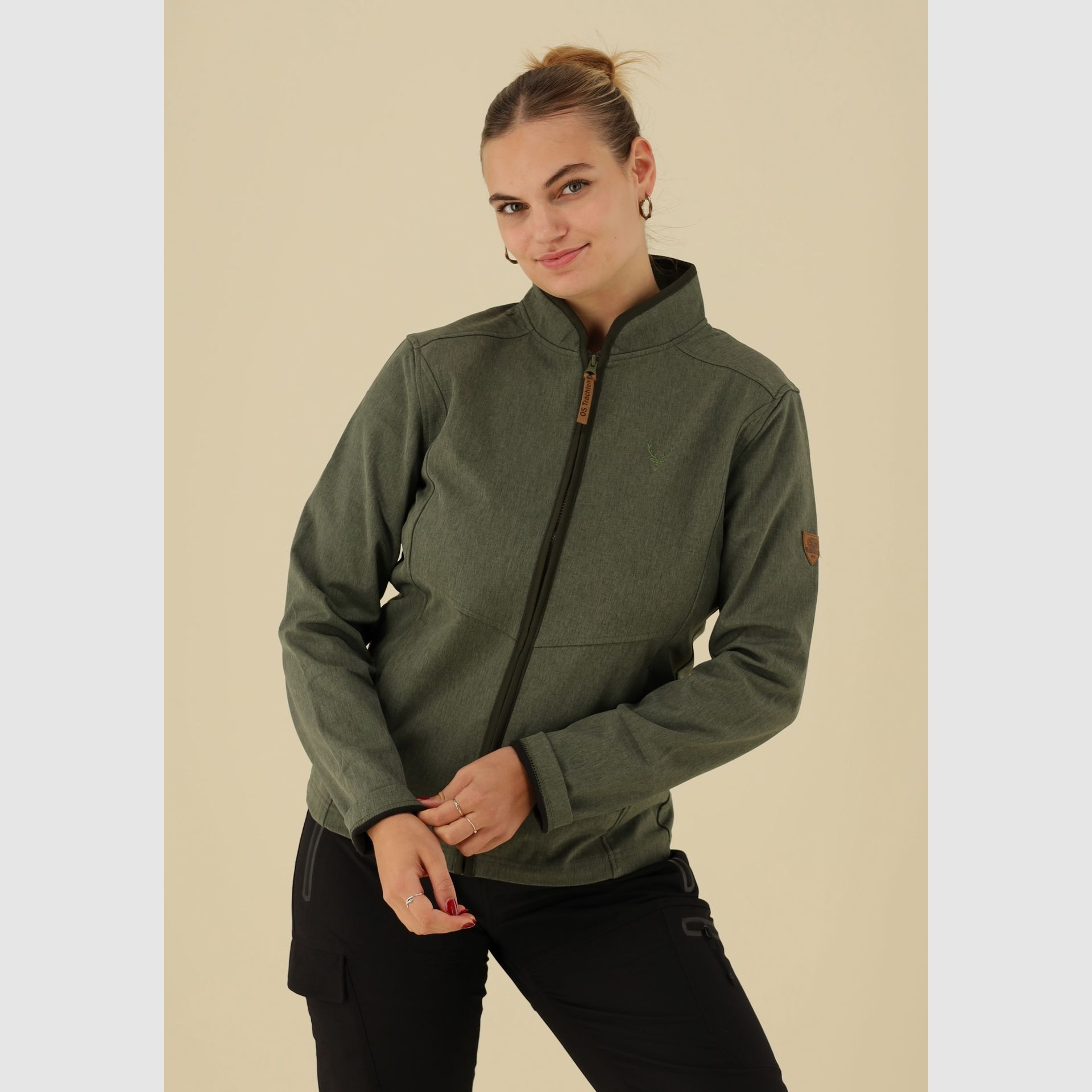OS-Trachten Damen-Softshelljacke – Olivgrün, Bild 4 von 5